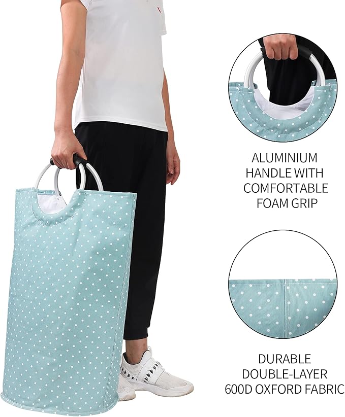 Dalykate Extra Large Laundry Basket 115L Collapsible Oxford Fabric Laundry