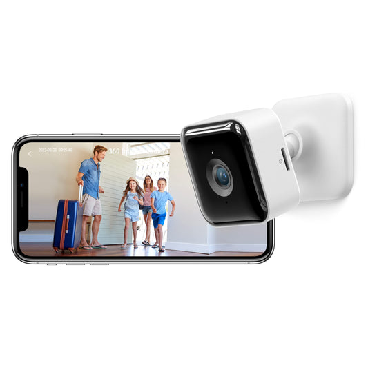 GNCC Indoor Security Camera Dog Camera 1080P Motion Detection, Cameras for Home Security with 2-Way Audio Siren, Night Vision, Cloud & SD Card Storage, Works w/Alexa & Google Home, 2.4G WiFi(only), C2
