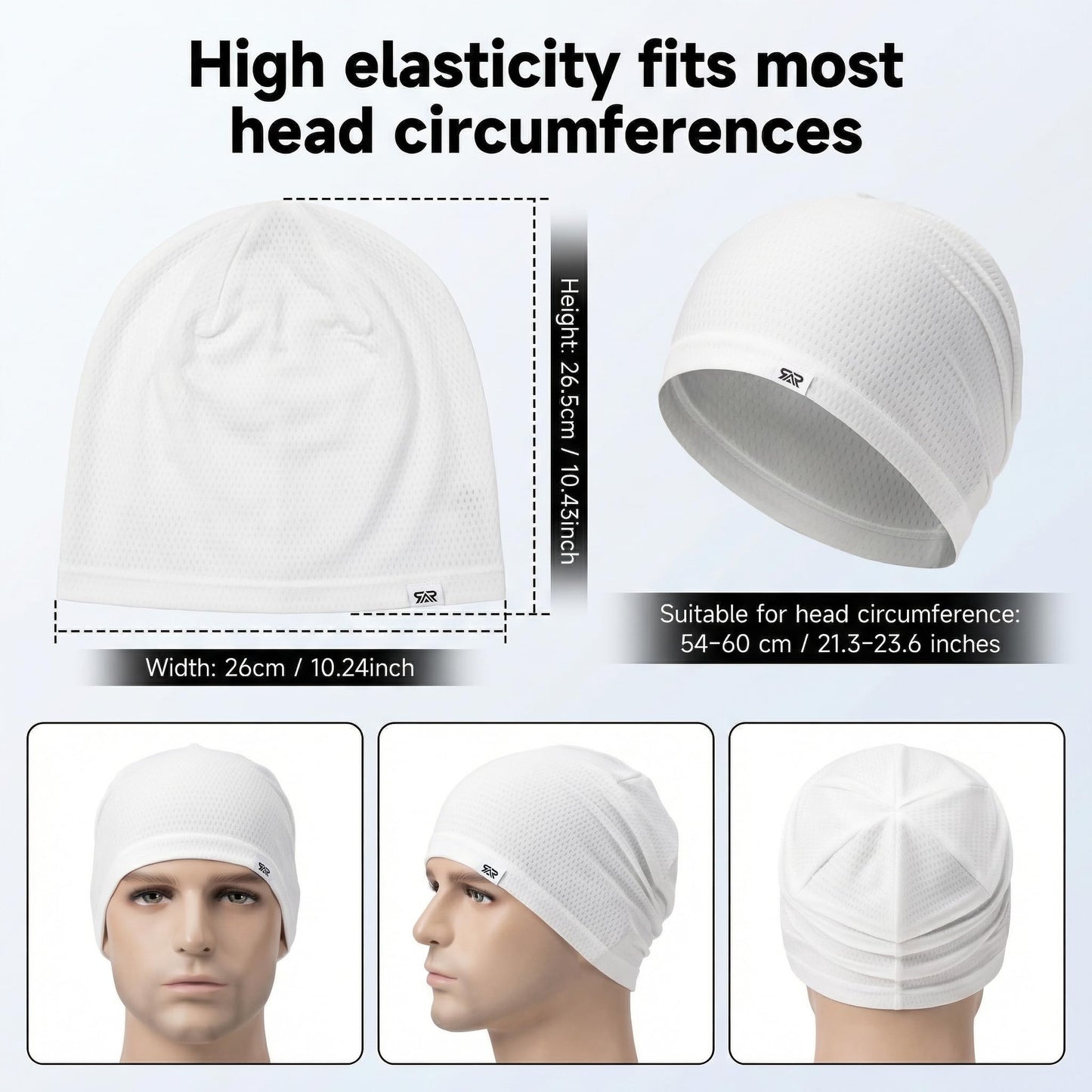 LONGLONG 2 Pack Summer Beanies - Lightweight Breathable Cooling Skull Caps for Women Men Sports & Daily Wear