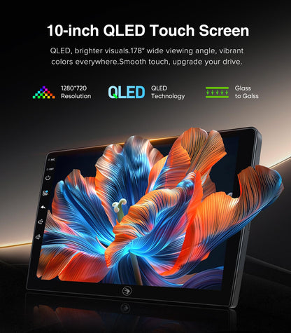 QLED Linux Car Stereo for Ford F150 2004-2008, F250 F350 2008-2016 - Fast Boot Wireless CarPlay & Android Auto Radio, AHD 1080P Backup Camera, Bluetooth, SWC, AM/FM, Dash Kit Replacement
