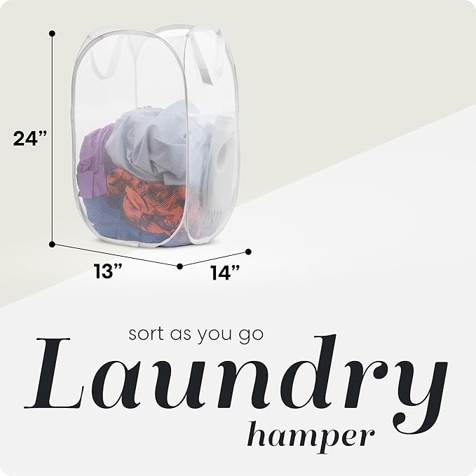 Handy Laundry Collapsible Mesh Pop Up Hamper