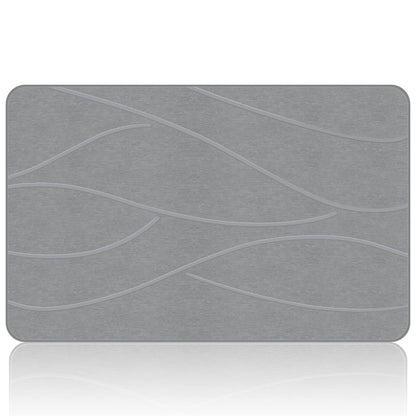 IDYFODOL Diatomite Stone Bath Mat Super Absorbent Quick Dry Easy to Clean Non Slip Versatile Mat for Bathroom, Kitchen, and More - 40x60 cm (Diatomite, Grey)