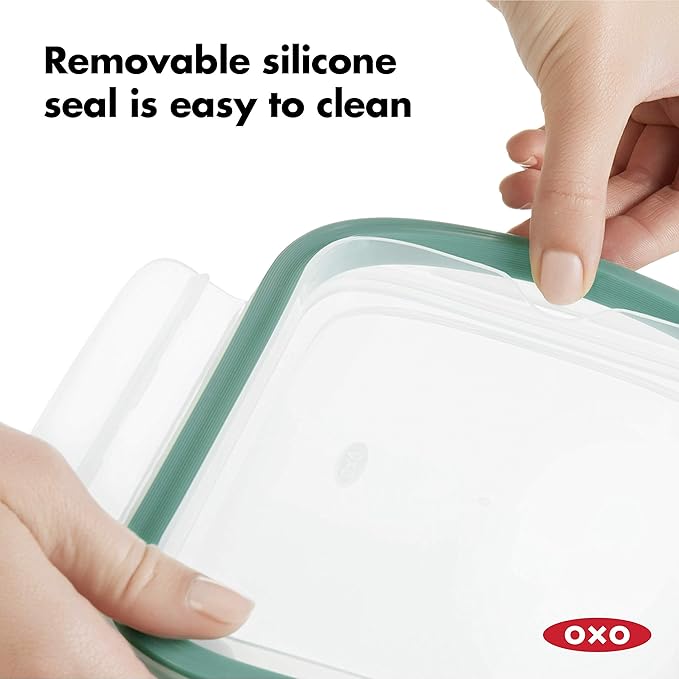 OXO Good Grips 8 Cup Smart Seal Airtight Glass Rectangle Container