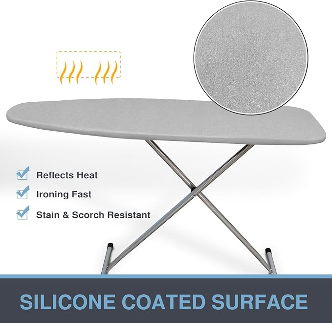 Ironing Board Cover and Pad 18x49, Extra Wide, Thick Padding, Elastic Edge