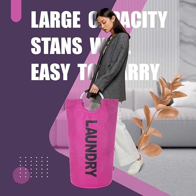 Caroeas 95L Pro Large Laundry Basket, Waterproof Laundry Hamper, Laundry Bag