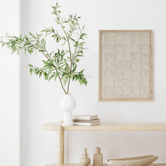 NAHARO Modern Textured Artwork- Natural wood Handcrafted Rustic Charm for Your Home - Perfect for Living Room, Bedroom,Kitchen,or Office