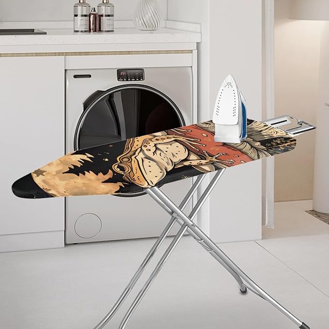 GLENLCWE Mushroom Frog Iron Board Cover Heat Reflective Ironing Board Cover