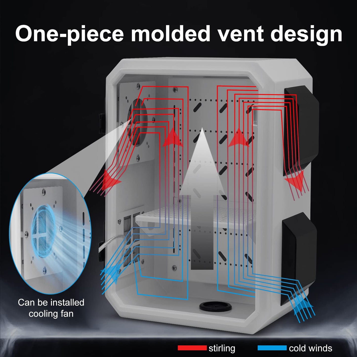 Outdoor Electrical Box, Cold-Rolled Steel Plate, Aluminum Alloy Back Beam, One-Piece Ventilation Design, IP65 Waterproof, Wall/Pole Mounted (15.7" x 11.8" x 7.9")