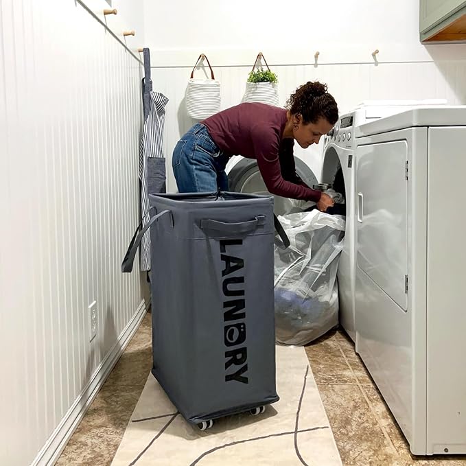Goodpick Hamper with Wheels, Dirty Laundry Basket