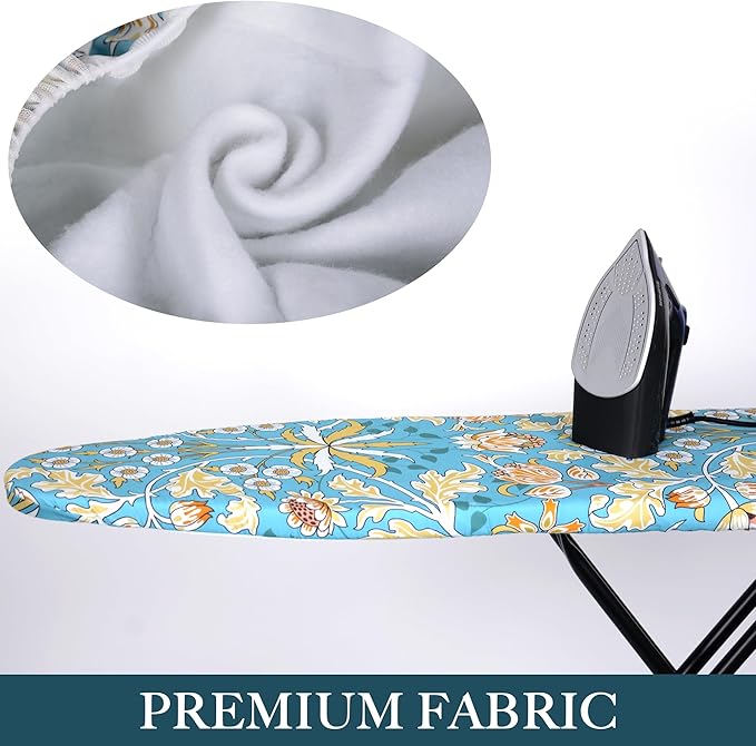 Ironing Board Cover and Pad, Standard Size, Stain-Resistant & Wrinkle-Free