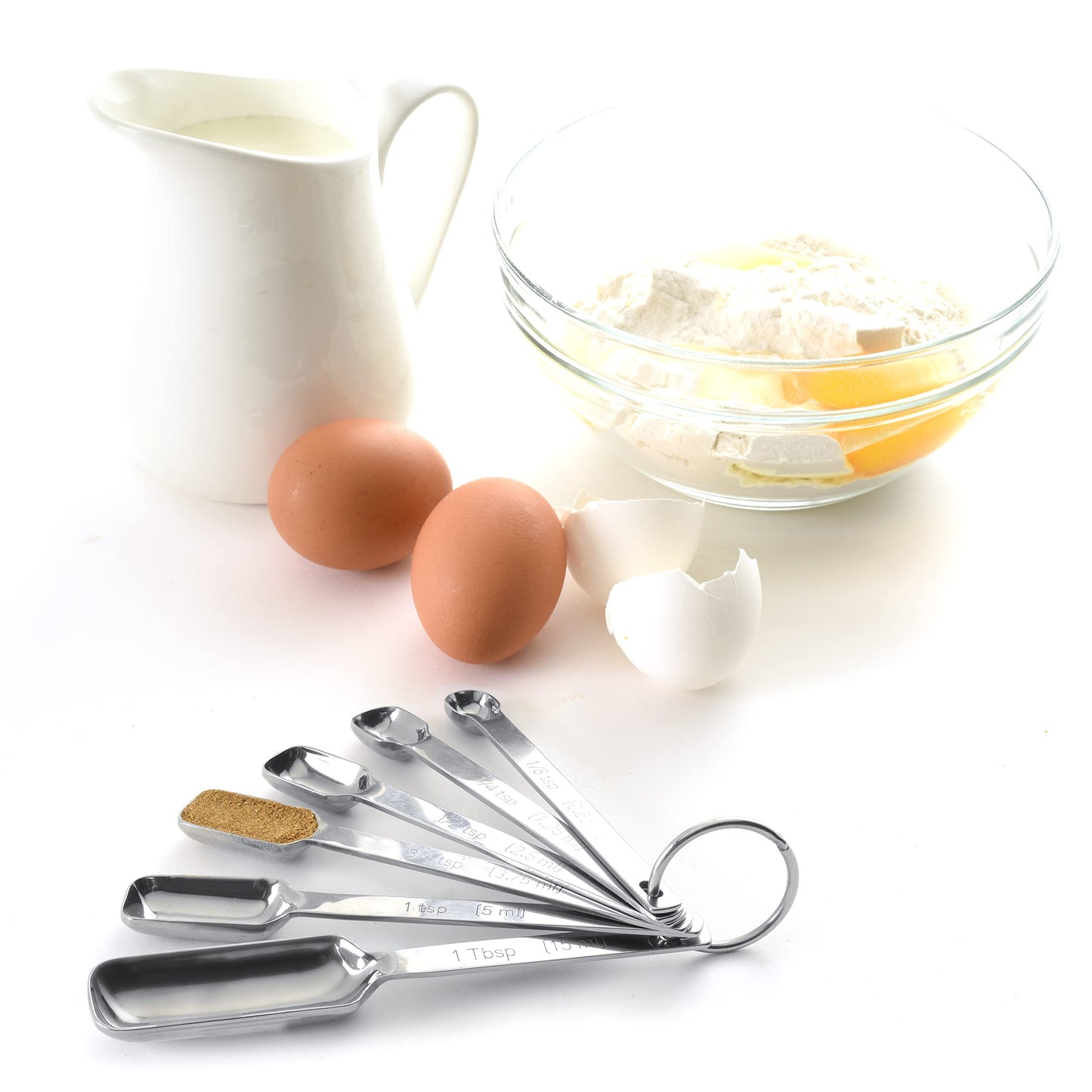 Norpro 3060 Stainless Steel Measuring Spoons, Set of 6