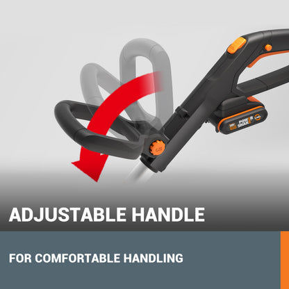 WORX WG163E 18V (20V MAX) Cordless Grass Trimmer With Command Feed And 2 Batteries Strimmer Line Strimmers Edge Cutter Black
