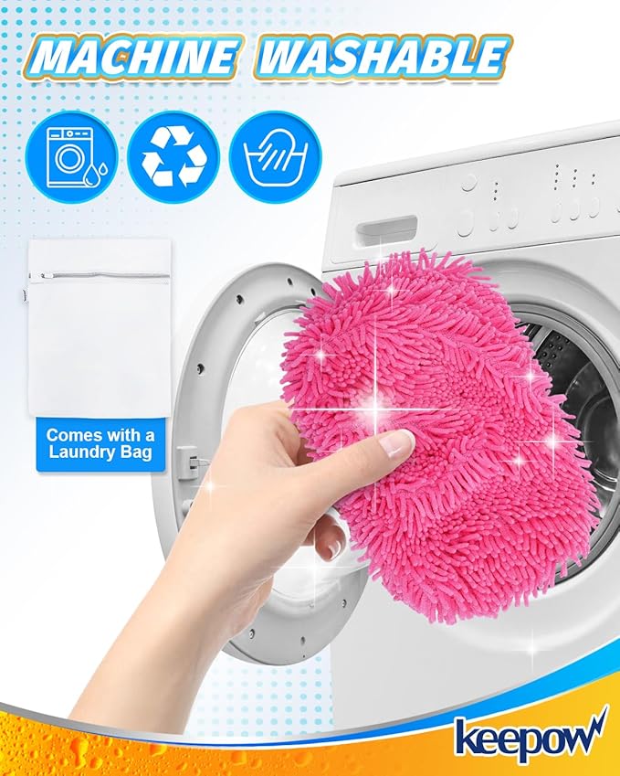 Reusable Microfiber Mop Pads Compatible