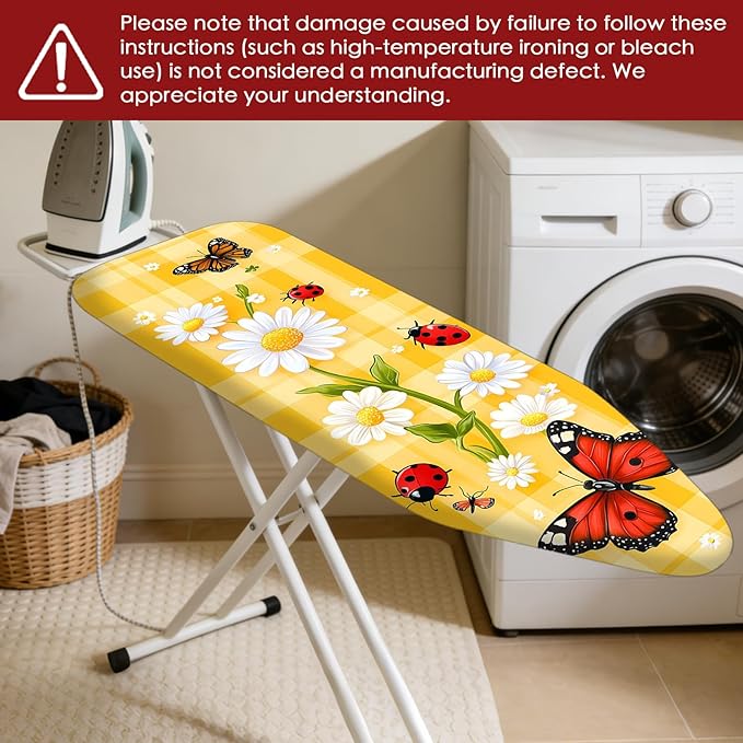 Nuxovilar Ironing Board Cover Needle Cotton 15x54 Inches | Ironing Board Cover