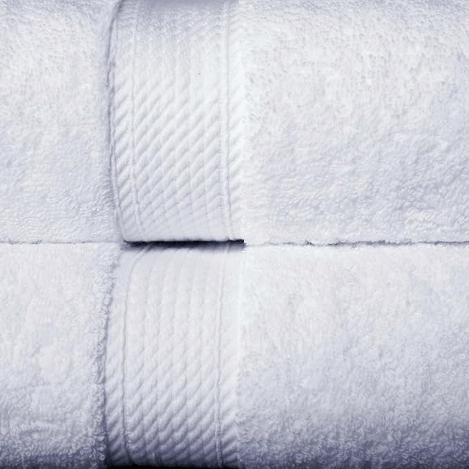 SUPERIOR Egyptian Cotton Pile 10 Piece Towel Set, Includes 2 Bath, 4 Hand