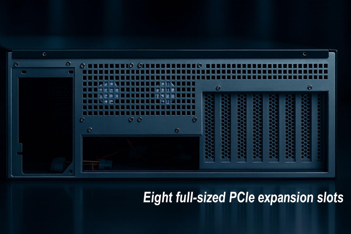 RackChoice 4U rackmount Server Chassis Support Liquid Cooling AIO Cooler Compatibility up to Elevated 360mm Radiator