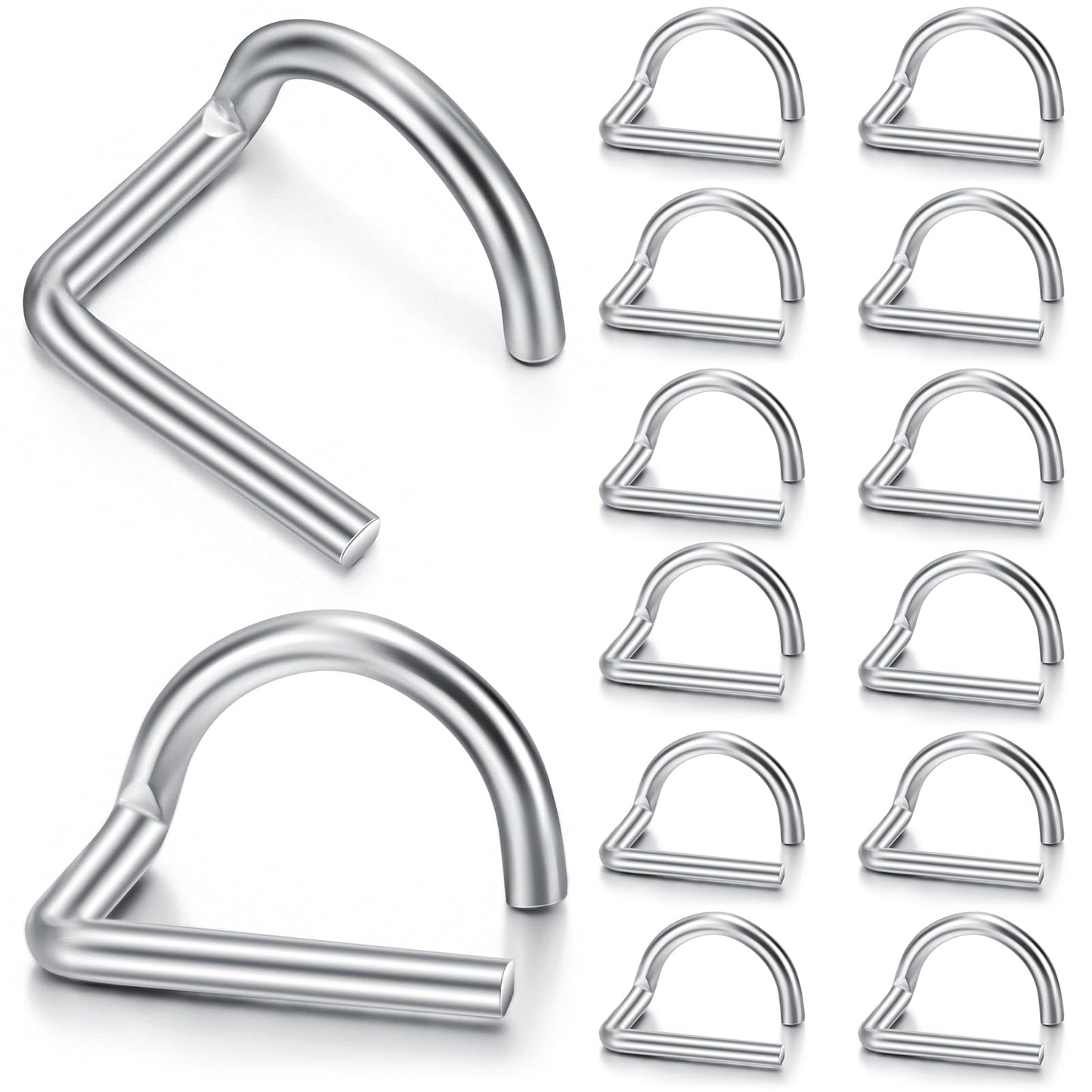 MorningRo 20 Pcs Pig Tail Pin 2'' Scaffolding Gravity Locking G Scaffolding Pins for Steel