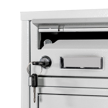 goldenwarm 6 Pack Cam Locks Keyed Alike Cabinet Lock File Locks 1-1/8'' Toolbox Lock with Keys Mailbox Lock, Fits on 1'' Board Thickness, Zinc Alloy with Satin Nickel Finish