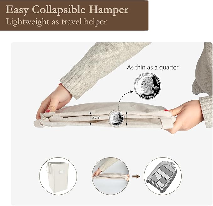 MCleanPin 210L Laundry Hamper Collapsible