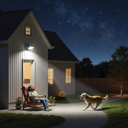 WISELUME 60W LED Outdoor Wall Light – 360° Rotatable, Motion Sensor & Color Temp Adjustable (3000K/4000K/6500K) Commercial Security Wall Mount for Barn, Proch,Garage & Yard