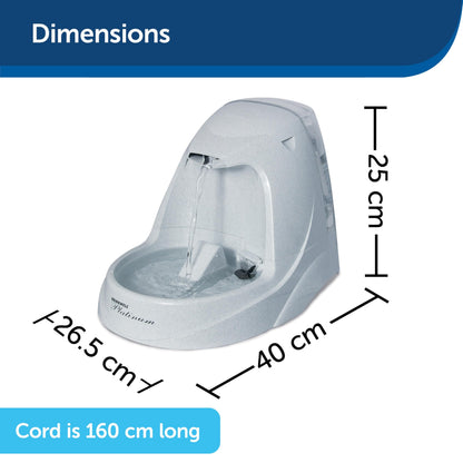 PetSafe Drinkwell Platinum Pet Fountain - Automatic Drinking Fountain for Cats and Dogs, Filtered Water, 5 Litre