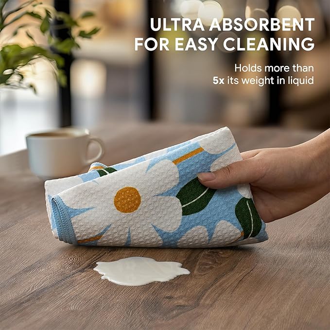 RECYCO Waffle Kitchen Towel Set of 2