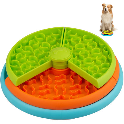Slow Feeder Dog Bowl 3 Levels, Reduces Boredom and Anxiety, Non-Slip Interactive Puzzle Feeder, Suitable for Small/Medium/Larger Dogs