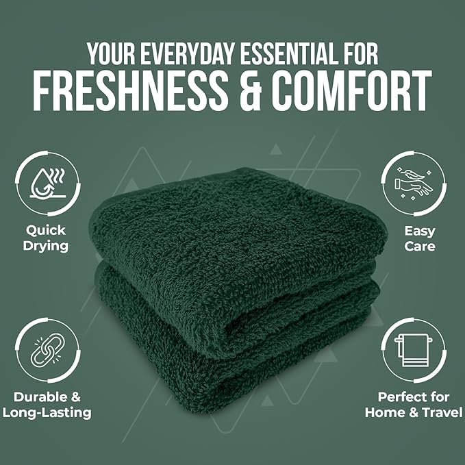 DAN RIVER 24 Pack Wash Cloths for Showering