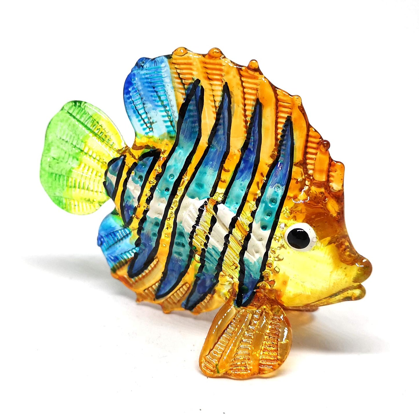 ZOOCRAFT Aquarium Handicraft Miniature Hand Blown Glass Fish Figurine Collectibles