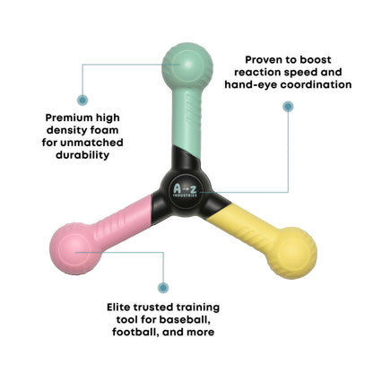 Reaction Catch Trainer – Hand Eye Coordination Training Tool to Improve Reflexes, Speed, Agility & Focus | Baseball & Softball Training Equipment for Athletes, Coaches & Kids - Rogue Athletics
