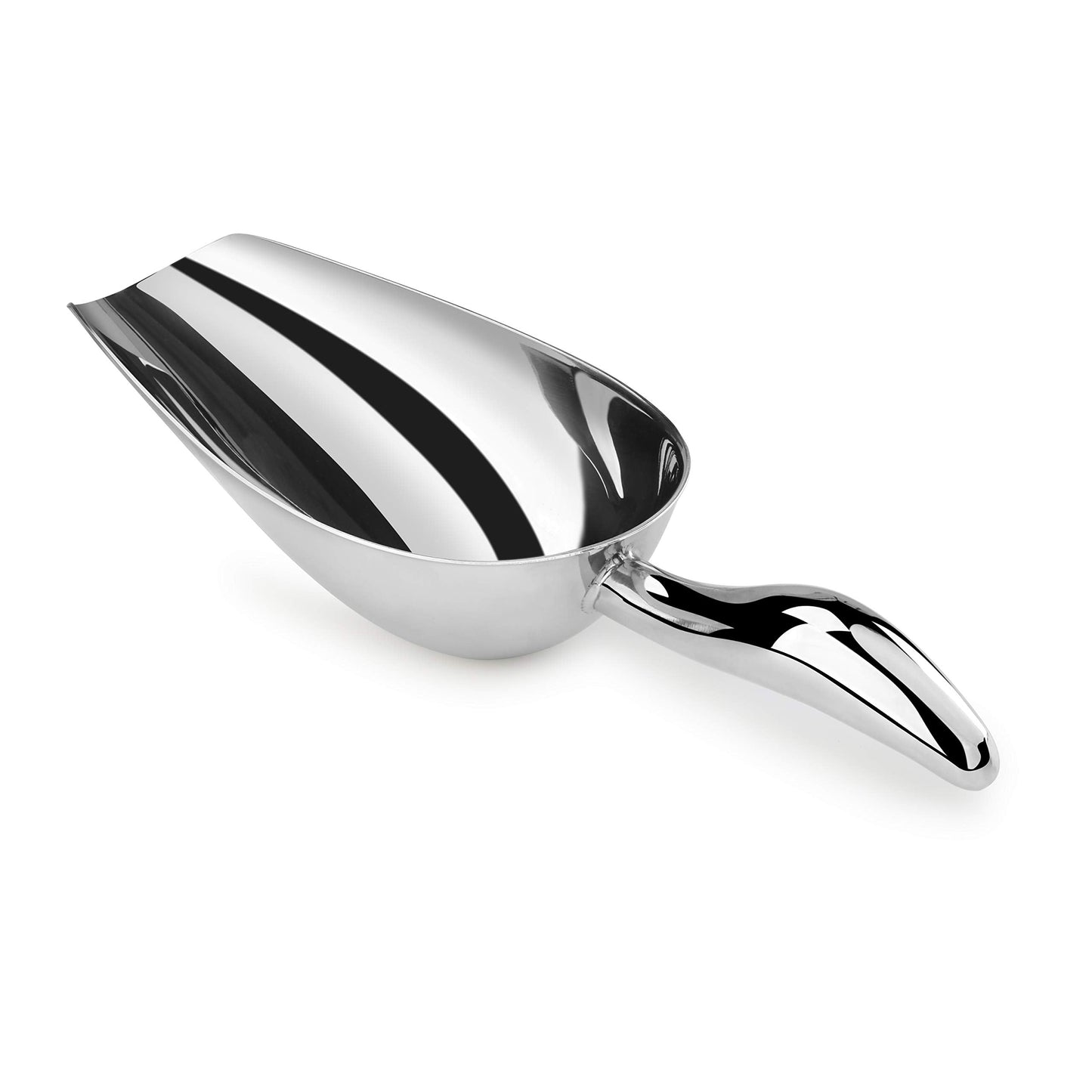 New Star Foodservice Restaurant Grade Stainless Steel Bar Ice Flour Utility Scoop, 18-Ounce