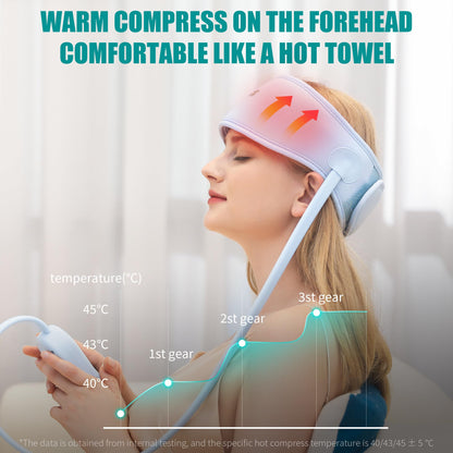 TLINNA Head Massager,Scalp Massager,Relief Headaches,Fatigue,Stress,Sleep aid,Hangover with Airbag Kneading,Constant Temperature Hot Compress for Head