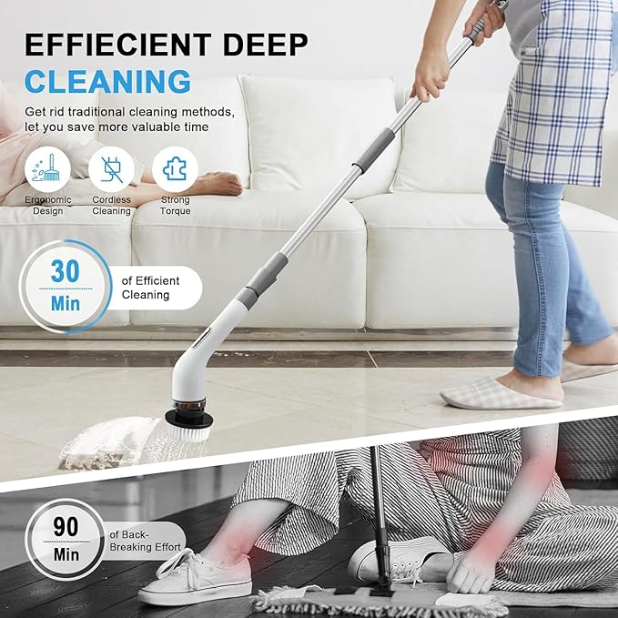 Electric Spin Scrubber, Electric Cleaning Brush