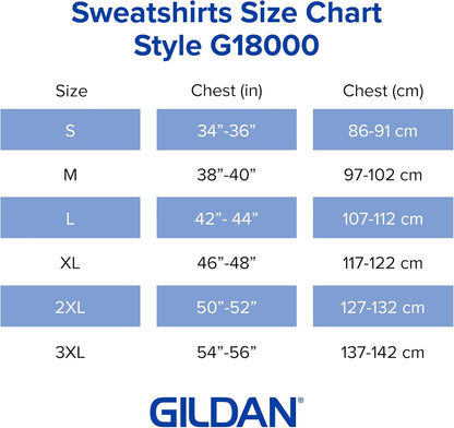 Gildan unisex-adult Fleece Crewneck Sweatshirt, Style G18000, Multipack