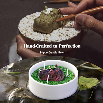 Hippo Vegetable Wax Candle Bowl