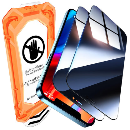 UniqueMe for iPhone 16 Pro Screen Protector - [Military Grade Shatterproof & 9H+ Hardness] Screen Protector 16 Pro Tempered Glass Full Coverage Protection, Easy Installation, 2 Packs