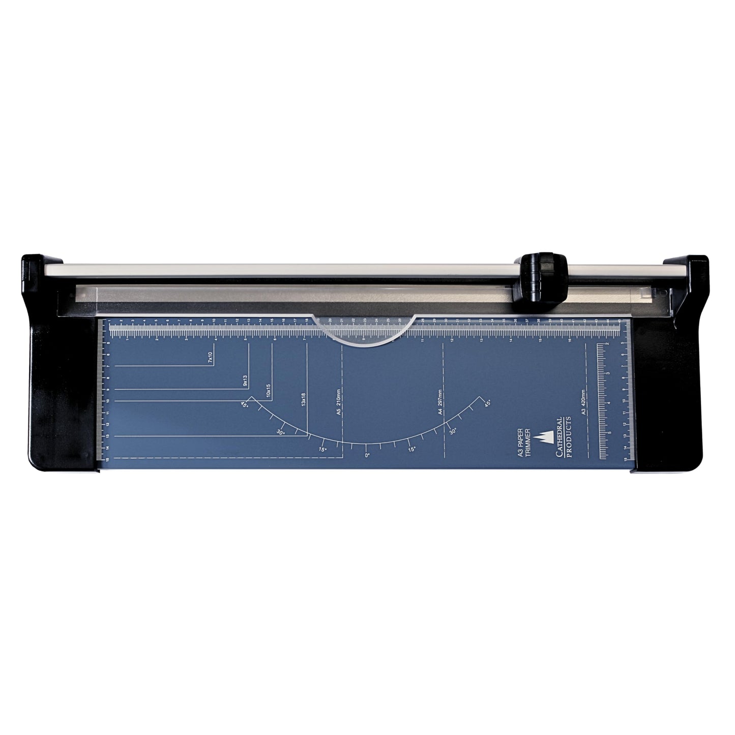Cathedral Products A3 Rotary Paper Trimmer Cutter with Metal Base - 460mm x 120mm Cutting Table