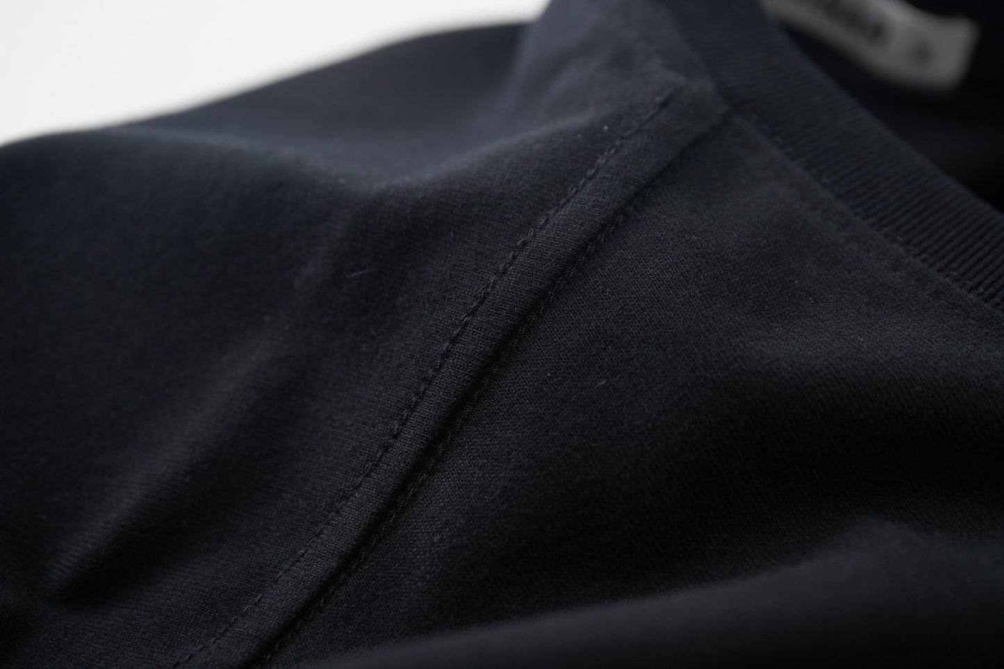 VEIISAR Men's Heavy Weight Crew Neck T-Shirt Mens Premium Cotton Tee Black L