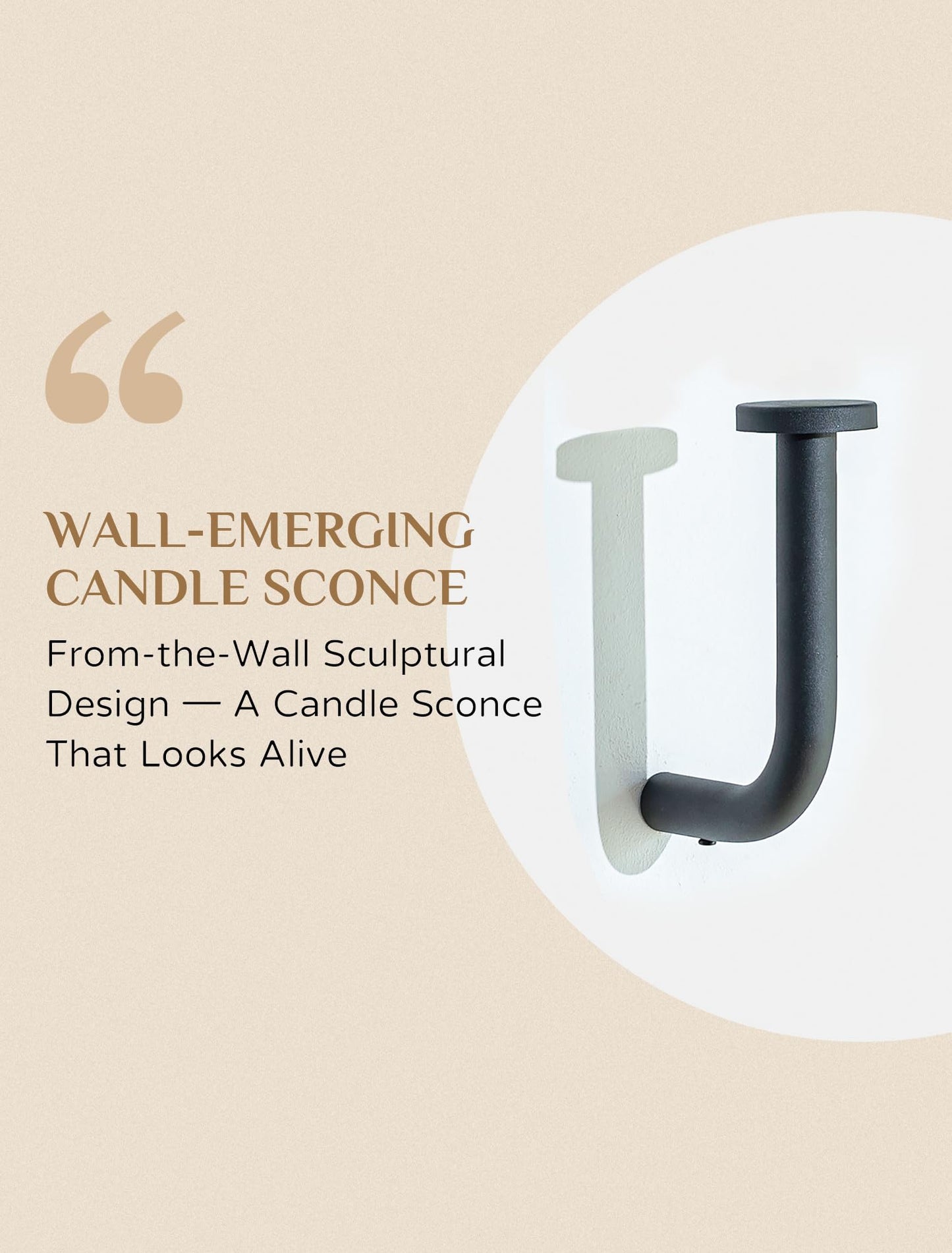 Walasis Black Modern Taper Candle Sconces : Set of 3 Iron Minimalist Wall Decor for Living Room - Metal Taper Wall Candle Holder for Home Narrow Corner Hallway