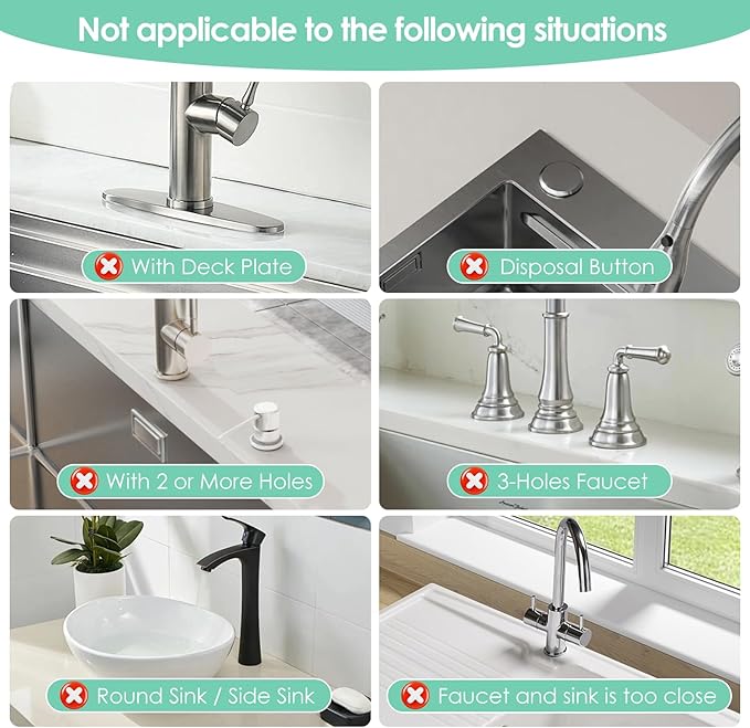 15.7'' Long Stone Faucet Mat for Kitchen Sink-Diatomite Quick Dry Kitchen Sink