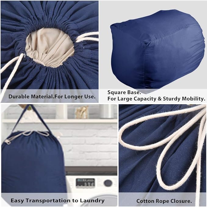 MCleanPin 140L Washable Laundry Bags