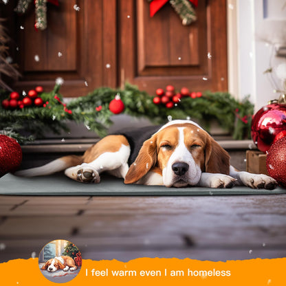 PETNF Outdoor Pet Heating Pads for Dog,Soft Electric Blanket Auto Temperature Control,Heated Mat for Dog House,Whelping Supply for Pregnant New Born Stray Feral Cat Puppy,Safe