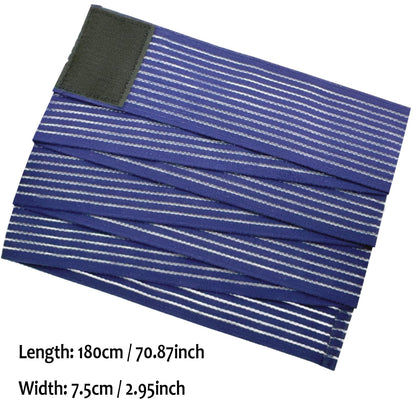 Cold Pack Strap, Elastic Belt to Wrap Cold Pack, Ice Pack Extender Strap, Add Length to Most Ice Pack, Multifunctional (Blue)
