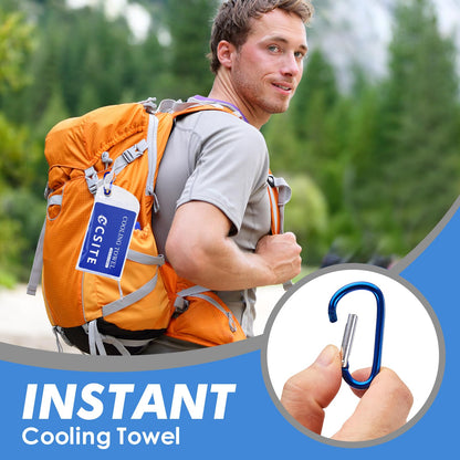 CSITE 4 Pack Cooling Towels (47"x12") for Neck and Face, Ice Towel for Hot Weather, Soft Breathable Chilly Gym Towels, Microfiber Towel for Work Out, Yoga, Running, Camping & More Activities