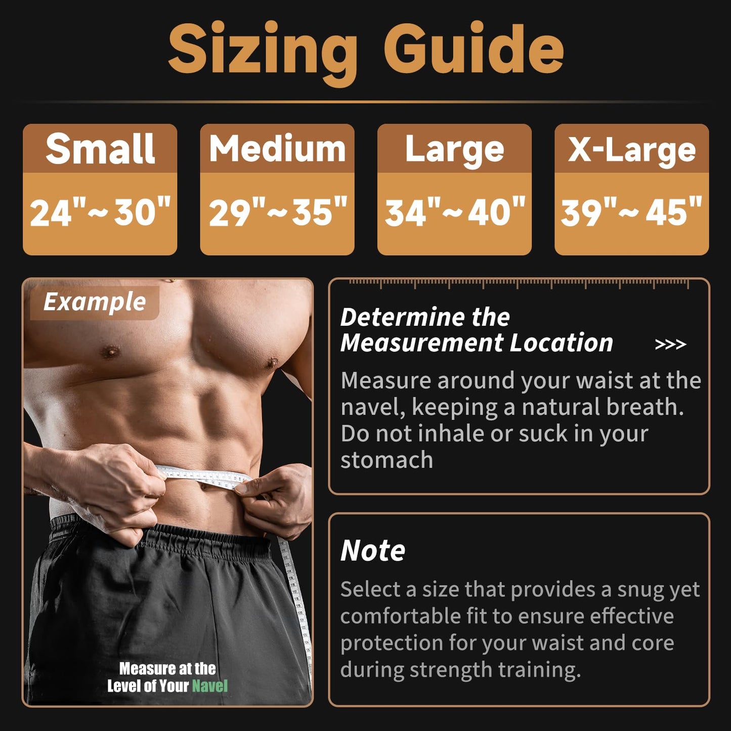 Lever Lifting Belt for Man and Women, Weightlifting with Adjustable Heavy Duty Buckle, Professional Weight Lifting Belt Black/Gold