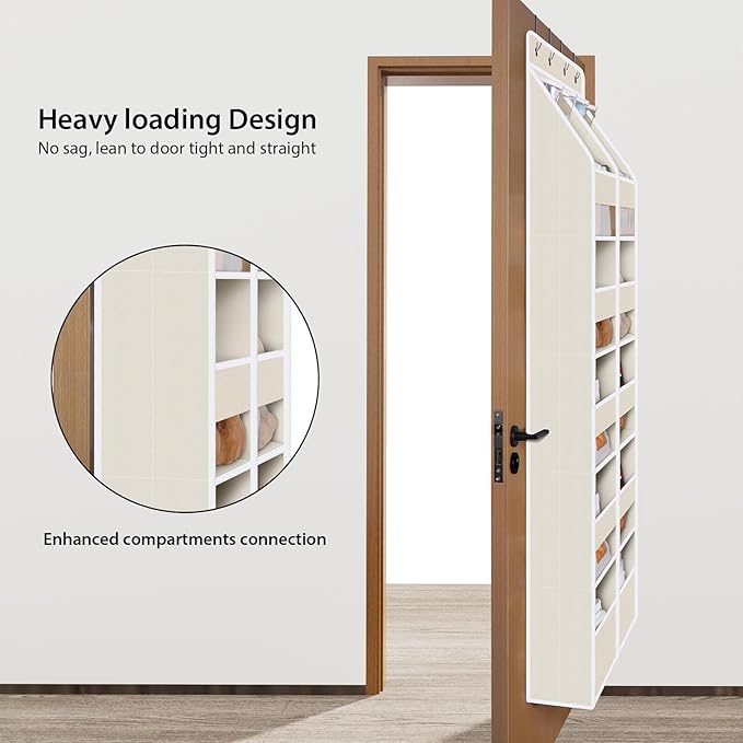 Univivi 6-Shelf Over Door Hanging Organizer Fabric Door Storage