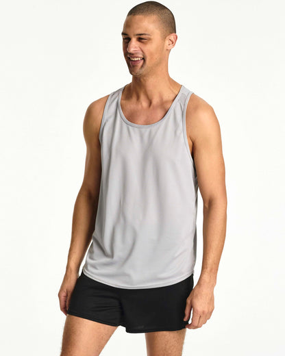 5 Pack: Men's Mesh Y-Back Muscle Tank Top - Gym Workout & Bodybuilding Fitness (Available in Big & Tall) Set 4, L