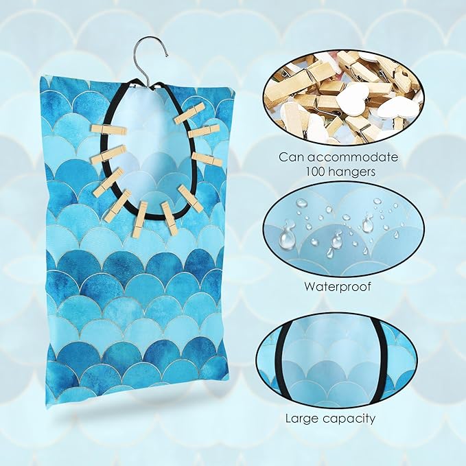 YLOLUL 2 Pcs Summer Clothes Pin Bag