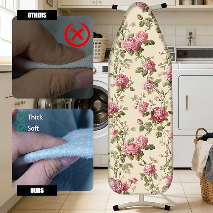 Nuxovilar Ironing Board Cover Needle Cotton 15x54 Inches | Ironing Board Cover