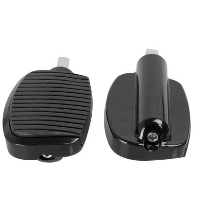 SWESGI Motorcycle Passenger Mini Board Floorboards Footpegs Pedals Footrests Highway Pegs with Anti-Slip Rubber Universal for Harley Davidson Dyna Touring Honda Suzuki Yamaha Triumph (Black)